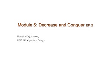 [CPE212] Module 05 - Decrease and Conquer