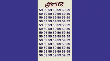 can you find 95 in 5 seconds? #wordpuzzlegame #game #mathematics #mindbendingquiz #puzzle