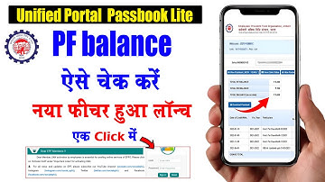 How to Check EPF Balance Online in 2025 | PF Passbook Lite, Unified Portal | Unified Portal Passbook
