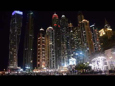 Dubai Marina at night