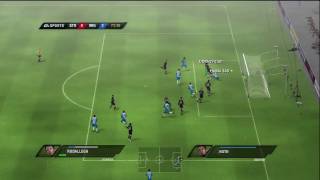 FIFA 10 (manual controls) - Beautiful set piece goal (online)