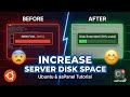 How to Increase Disk Space on Ubuntu &amp; aaPanel? (Resize Partition Tutorial)