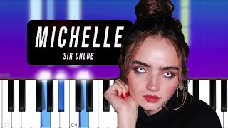 Video thumbnail of "Sir Chloe - Michelle (Piano tutorial)"