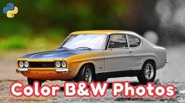 Color B&W photos Using AI in Python