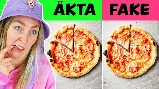 ÄKTA ELLER FAKE? *Gissar på mat som ser äkta ut!*