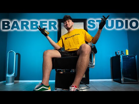 TURNING MY BEDROOM INTO A BARBER STUDIO!
