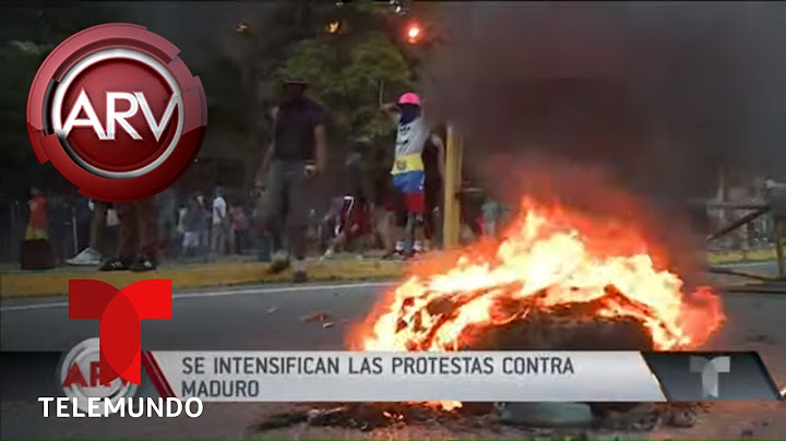 Se intensifican las marchas contra Maduro en Venezuela | Al Rojo Vivo | Telemundo