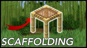 How To Use SCAFFOLDING In Minecraft