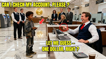 Black Kid in Worn-Out Shoes Went to Bank to Check Account — Manager Laughed Until He Saw the Balance