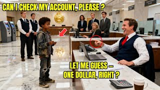 Black Kid In Worn-Out Shoes Went To Bank To Check Account Manager Laughed Until He Saw The Balance
