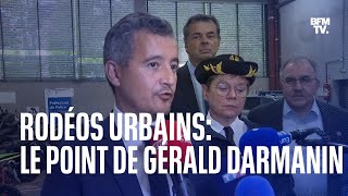 Rodéos urbains: la prise de parole de Gérald Darmanin en intégralité