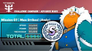 Advance Wars 1+2: Reboot Camp - AW1 Challenge Campaign - M7: Max Strikes! (Andy, Rank S/300)