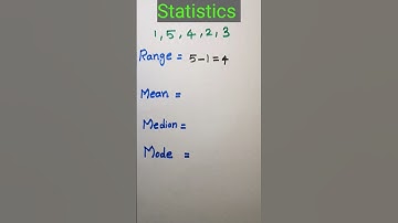 Mean Median Mode and Range #kalvikan #statistics #mathshorts #shortsfeed #viralshorts