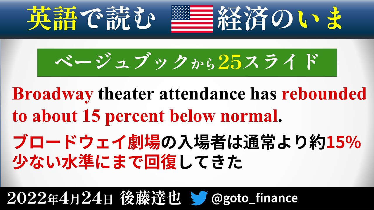 英語で読む米経済のいま FRBベージュブック（2022/4/24）