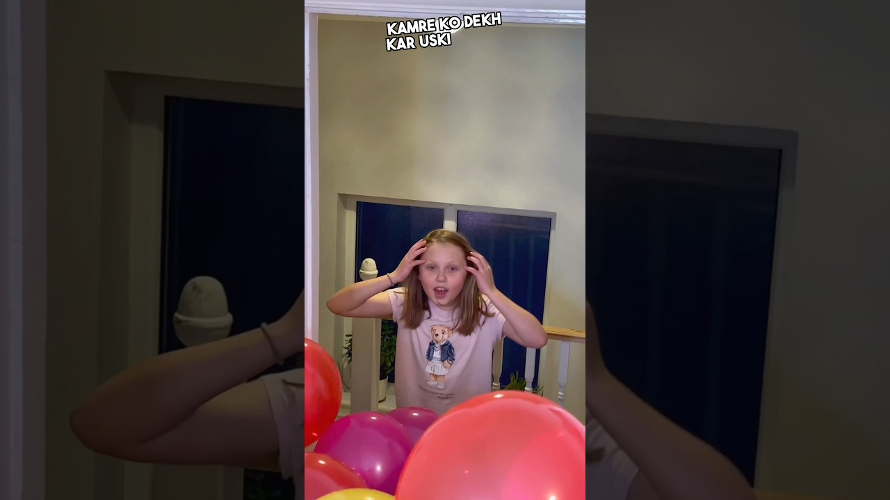 Father decorated the room for his daughter