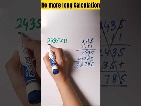 Fast Calculation Trick Multiplicationtrick Mathschallenge Mathstricks Shorts Mathsshorts