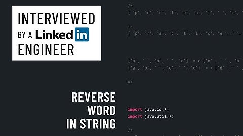 Reverse Word in String (Mock Interview)