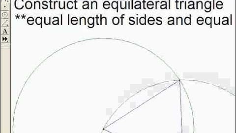 How to make an Equilateral Triangle Using Geometer