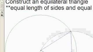 How to make an Equilateral Triangle Using Geometer's Sketchpad