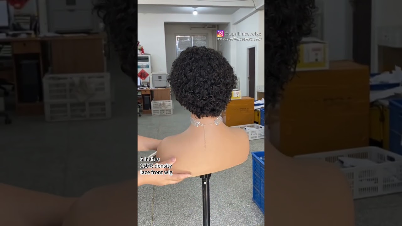 *Must Have*😍 Affordable Short Curly Lace Front Wig 