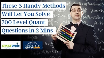 3 Handy Tricks to Solve 700 Level GMAT Quant Questions within 2 mins | Tricks to Get Q50