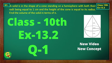 Ex 13.2 Q1 Class10 | Surface Area And Volume | Class10 Math | Class10 Ex 13.2 Q1 | Green Board