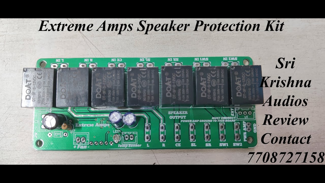 Extreme Amps Speaker Protection Kit | Fan Controlled + Temperature sensing Circuit | Full Review |