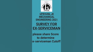 uprvunl JE mechanical engineering ex-serviceman survey-2021