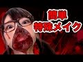 【アート】本格ホラージッパー特殊メイクやってみた！/Halloween Makeup Tutoria【ハロウィン】