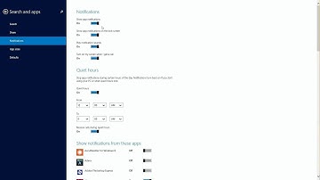 Adjusting Windows 8 1 Notifications