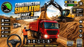 👷 Real City Road Construction Simulator 3D 🚧 | Heavy Excavator & Truck - Android Gameplay 2026 screenshot 5