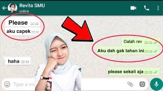 AJAK MANTAN TEMAN SEKOLAH SMP WIK WIK, BEGINI REAKSI NYA TAK TERDUGA !! Prank Chat Whatsapp Lucu