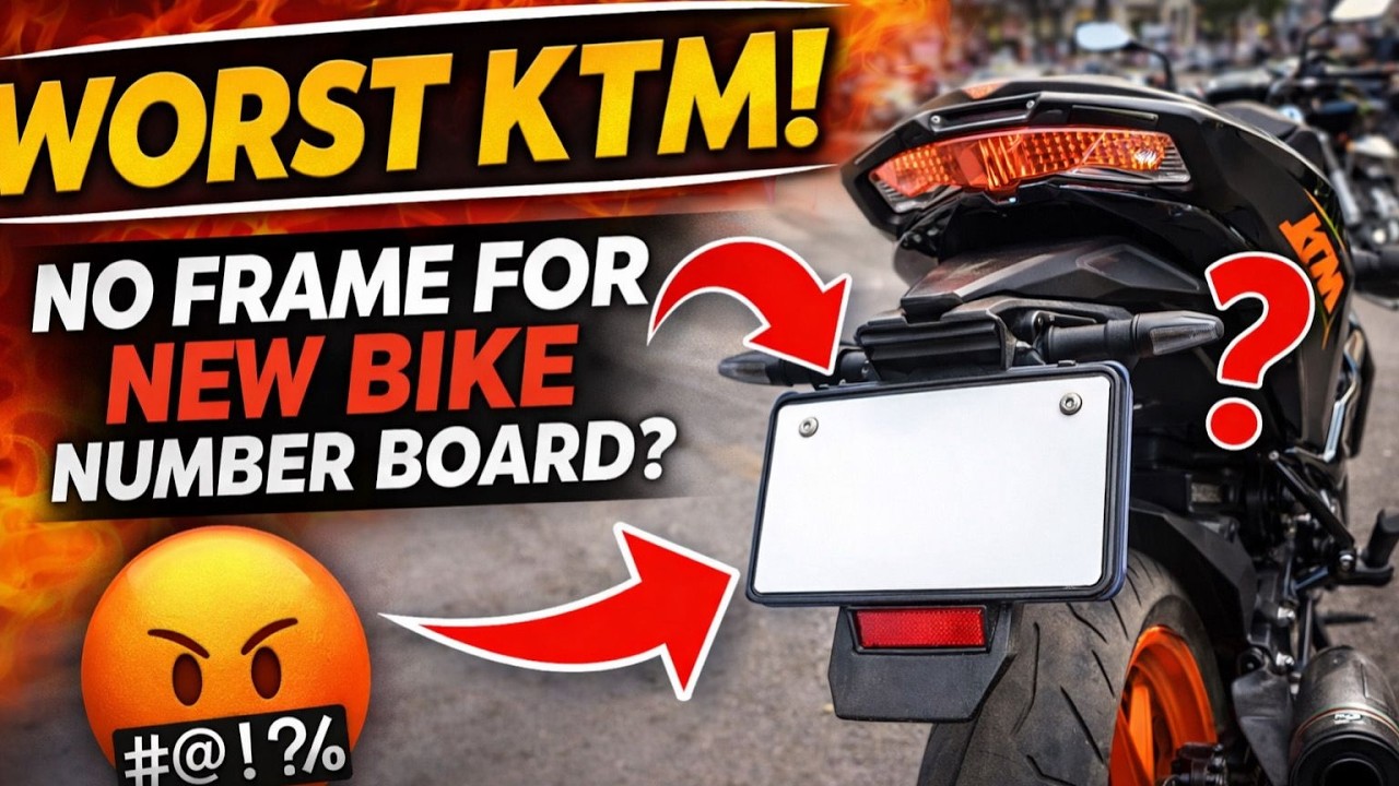 KTM Showroom Scam? 😱 New Bike Without Number Plate Frame!