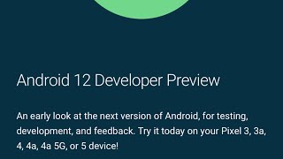 First Look Android 12 Developer Preview 1 Snow Cone is HERE
