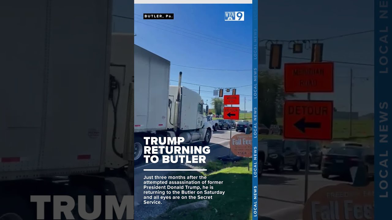 Trump Returns To Butler Three Months After Assassination Attempt Amid Tight Security