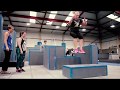 Ladies parkour at level up academy