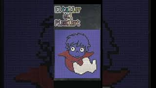 #Timelapse en #pixelart de un cuadro utilizando piezas de lego de #ponyo, del estudio #ghibli