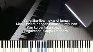 Sal Priadi - Gala bunga matahari | Piano Only Female Key | C Major