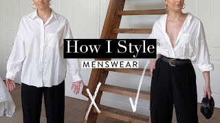 10 Tips for Styling Menswear & Oversized Clothes On Women | Gemary