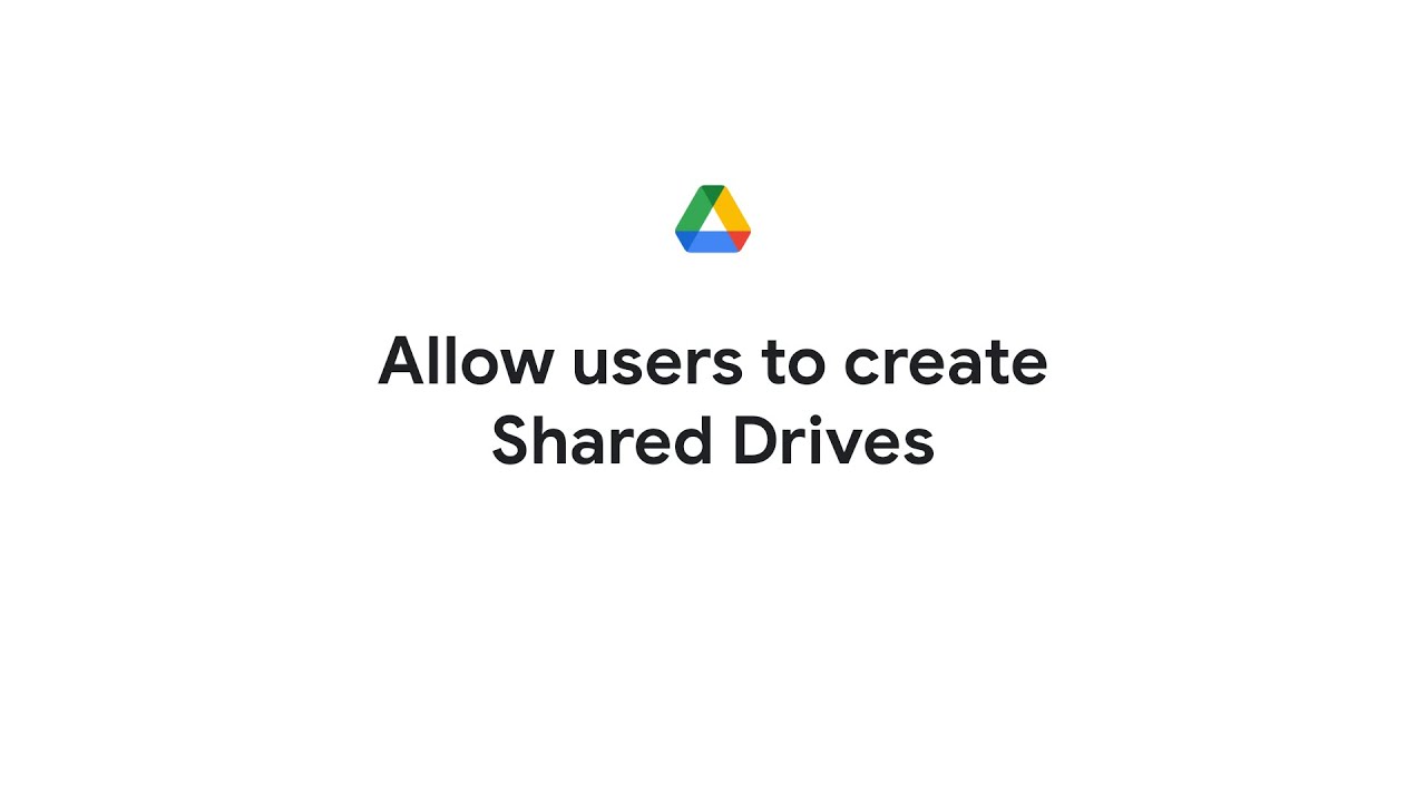 Create a shared drive - Google Workspace Learning Center