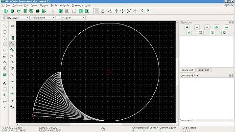 Draw Involute Curve in LibreCAD