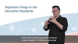 Important things in the Education Standards