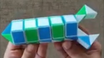 Snake cube Video part- 12 ! How to Make a Rocket on Snake Cube