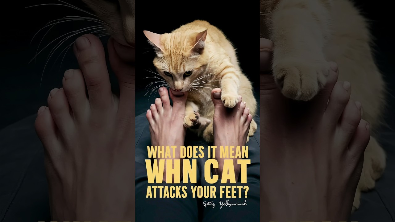 Что означает, когда кошка нападает на ваши ноги | почему кошки кусают ваши ноги 