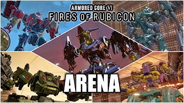 Armored Core 6 - All Arena Boss Fights - Testing Complete Trophy