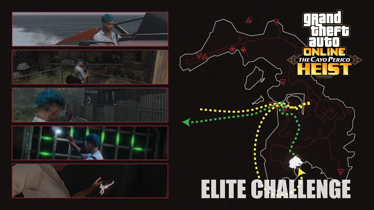 Longfin to Main Dock to Drainage Tunnel Stealth, Elite GTA Online
