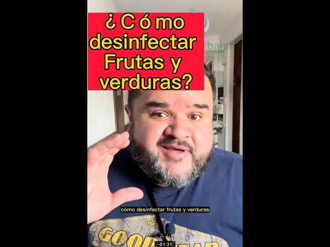 ¿Cómo desinfectar frutas