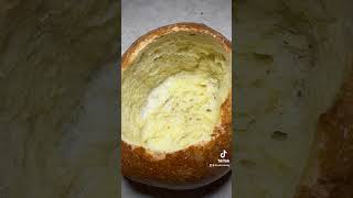 Panera bread copycat Mac and cheese bread bowl #viral #shorts #short #cooking