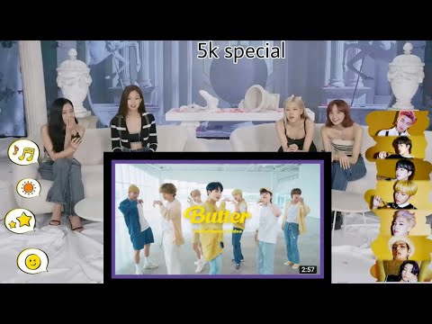 Blackpink Reaction to BTSButter special performance video 5k special  fanmade 