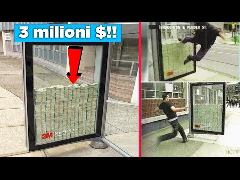 Chi rompe questo vetro si prende i 3.000.000 $! 5 idee pubblicitarie da non credere!